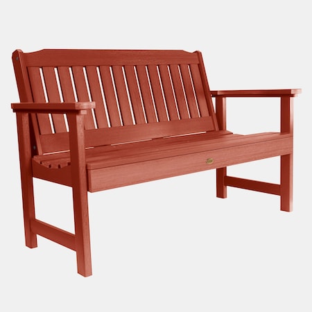 Highwood Usa 4ft Lehigh Garden Bench Outdoor Furniture for Patio, Backyard, Garden AD-BENW2-RED